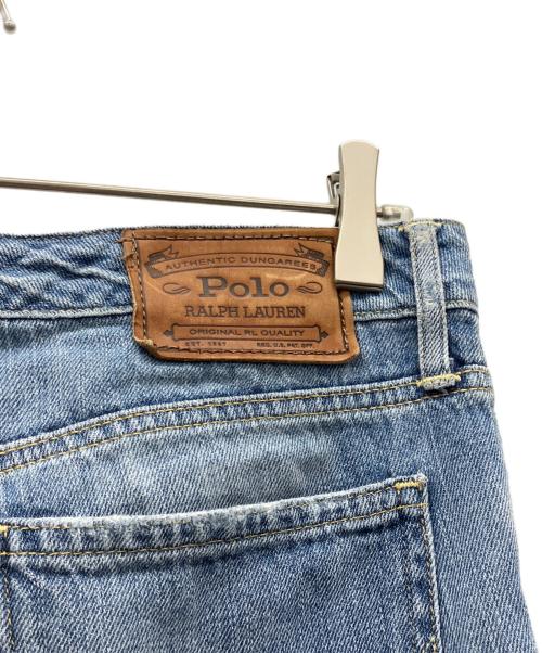 POLO RALPH LAUREN（ポロ・ラルフローレン）POLO RALPH LAUREN (ポロ・ラルフローレン) ダメージスキニーデニムパンツ インディゴ サイズ:66（W26）の古着・服飾アイテム