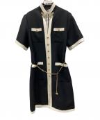 GUCCIグッチ）の古着「半袖ワンピース」｜ネイビー