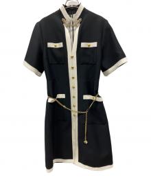 GUCCI（グッチ）の古着「半袖ワンピース」｜ネイビー