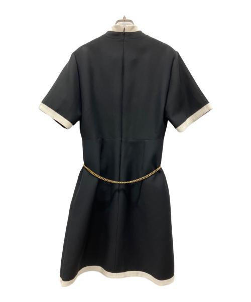 GUCCI（グッチ）GUCCI (グッチ) 半袖ワンピース ネイビー サイズ:SIZE 40の古着・服飾アイテム