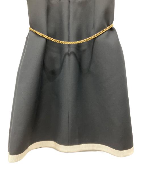 GUCCI（グッチ）GUCCI (グッチ) 半袖ワンピース ネイビー サイズ:SIZE 40の古着・服飾アイテム