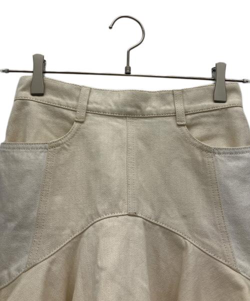 ALEXANDER McQUEEN（アレキサンダーマックイーン）ALEXANDER McQUEEN (アレキサンダーマックイーン) レース切替スカート キナリ サイズ:38の古着・服飾アイテム