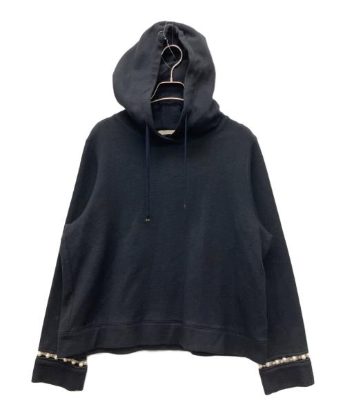 Rose Tiara（ローズティアラ）Rose Tiara (ローズティアラ) プルオーバーパーカー ブラック サイズ:46の古着・服飾アイテム