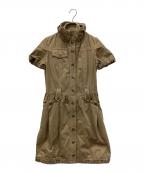 BURBERRY BLUE LABELバーバリー ブルー レーベル）の古着「半袖ワンピース」｜カーキ