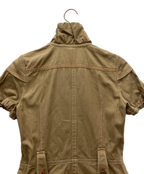 BURBERRY BLUE LABEL（バーバリー ブルー レーベル）BURBERRY BLUE LABEL (バーバリー ブルー レーベル) 半袖ワンピース カーキ サイズ:36の古着・服飾アイテム