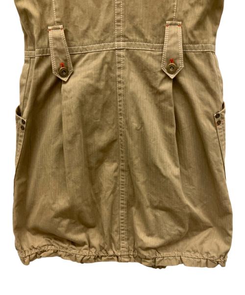 BURBERRY BLUE LABEL（バーバリー ブルー レーベル）BURBERRY BLUE LABEL (バーバリー ブルー レーベル) 半袖ワンピース カーキ サイズ:36の古着・服飾アイテム