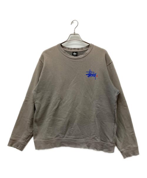 stussy（ステューシー）stussy (ステューシー) クルーネックスウェット グレー サイズ:Lの古着・服飾アイテム