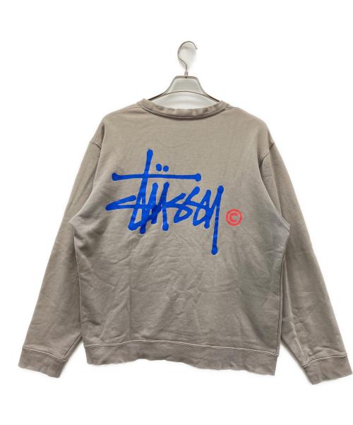 stussy（ステューシー）stussy (ステューシー) クルーネックスウェット グレー サイズ:Lの古着・服飾アイテム