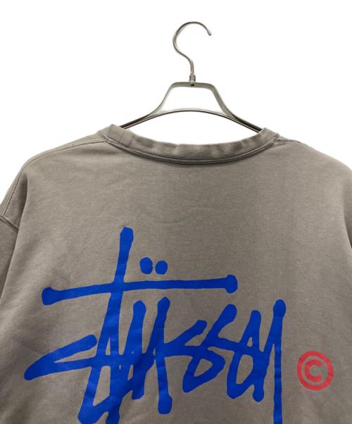 stussy（ステューシー）stussy (ステューシー) クルーネックスウェット グレー サイズ:Lの古着・服飾アイテム