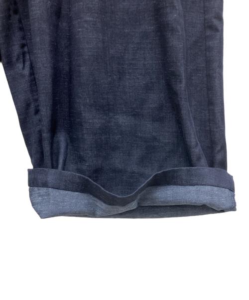 BEARDSLEY（ビアズリー）BEARDSLEY (ビアズリー) ウエストリブデニムパンツ ネイビー サイズ:Fの古着・服飾アイテム