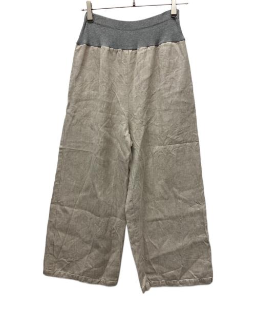 BEARDSLEY（ビアズリー）BEARDSLEY (ビアズリー) ウエストリブパンツ ベージュ サイズ:FREEの古着・服飾アイテム