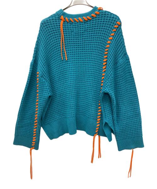 MAISON SPECIAL（メゾンスペシャル）MAISON SPECIAL (メゾンスペシャル) 厚手ニット ブルー×オレンジ サイズ:02の古着・服飾アイテム