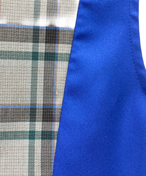 starblinc（スターブリング）starblinc (スターブリング) チェック切替襟付ワンピース ブルー サイズ:M 未使用品の古着・服飾アイテム