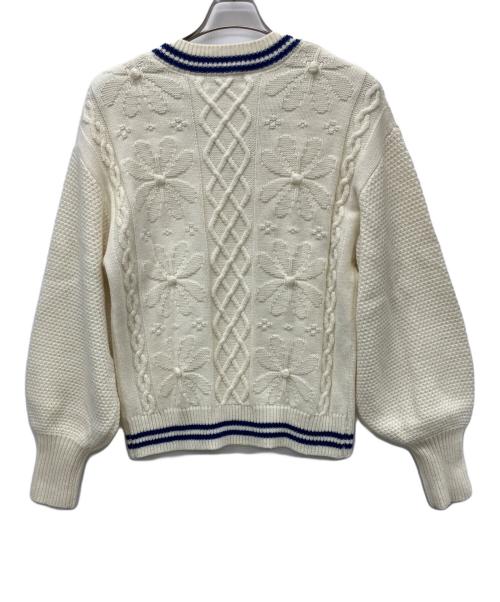 POPPY（ポピー）POPPY (ポピー) 厚手ニット アイボリー サイズ:Fの古着・服飾アイテム