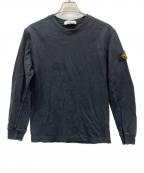 STONE ISLANDストーンアイランド）の古着「長袖カットソー」｜ブラック
