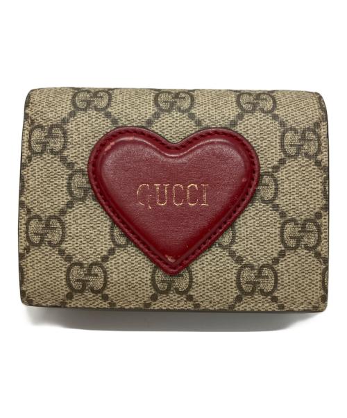 GUCCI（グッチ）GUCCI (グッチ) コンパクトウォレット ベージュの古着・服飾アイテム