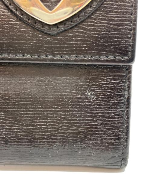 GUCCI（グッチ）GUCCI (グッチ) 2つ折り財布 ブラックの古着・服飾アイテム