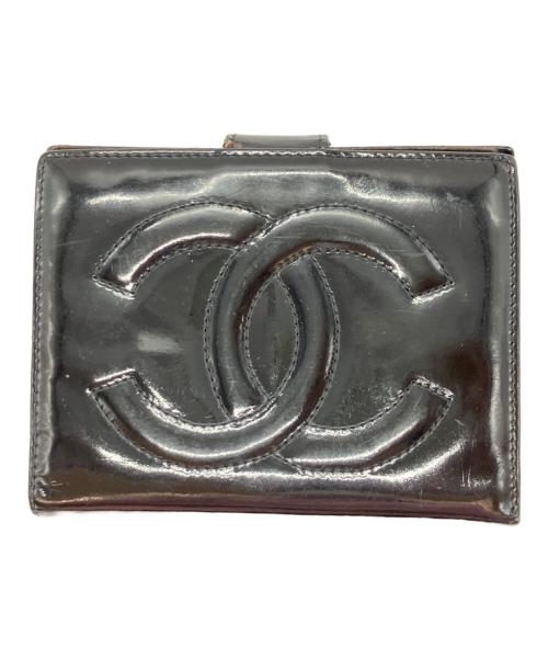 CHANEL（シャネル）CHANEL (シャネル) 2つ折り財布 ブラックの古着・服飾アイテム