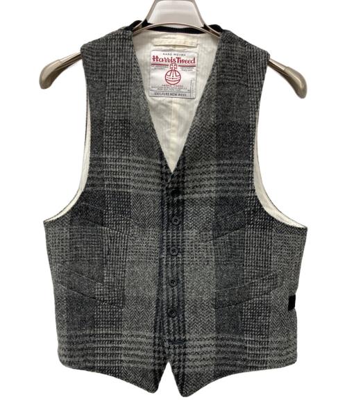 Harris Tweed（ハリスツイード）Harris Tweed (ハリスツイード) BEAMS (ビームス) ベスト グレー サイズ:Mの古着・服飾アイテム