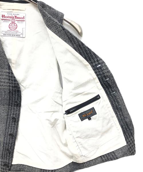 Harris Tweed（ハリスツイード）Harris Tweed (ハリスツイード) BEAMS (ビームス) ベスト グレー サイズ:Mの古着・服飾アイテム