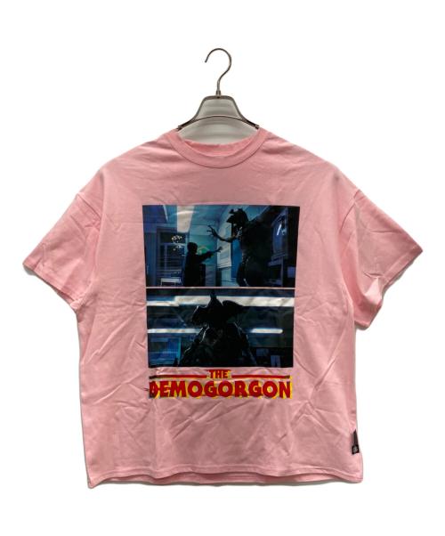 little sunny bite（リトルサニーバイト）little sunny bite (リトルサニーバイト) STRANGER THINGS (ストレンジャーシングス) 半袖Tシャツ ピンク サイズ:Ｍの古着・服飾アイテム