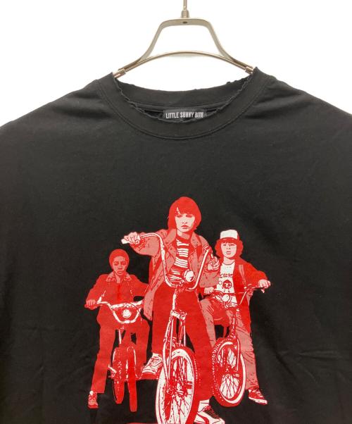 little sunny bite（リトルサニーバイト）Little sunny bite (リトルサニーバイト) STRANGER THINGS (ストレンジャーシングス) 半袖Tシャツ ブラック サイズ:Ｍの古着・服飾アイテム