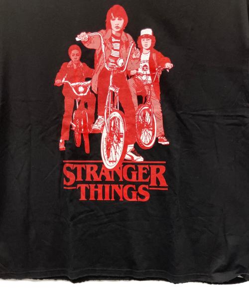 little sunny bite（リトルサニーバイト）Little sunny bite (リトルサニーバイト) STRANGER THINGS (ストレンジャーシングス) 半袖Tシャツ ブラック サイズ:Ｍの古着・服飾アイテム