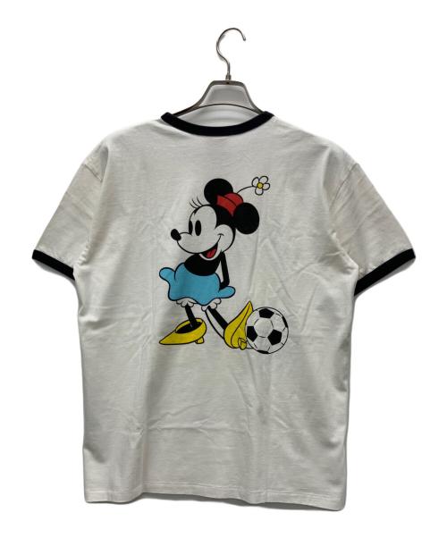 MICKEY MOUSE（ミッキーマウス）MICKEY MOUSE (ミッキーマウス) JOURNAL STANDARD (ジャーナルスタンダード) 半袖Tシャツ ホワイト×ブラック サイズ:Sの古着・服飾アイテム