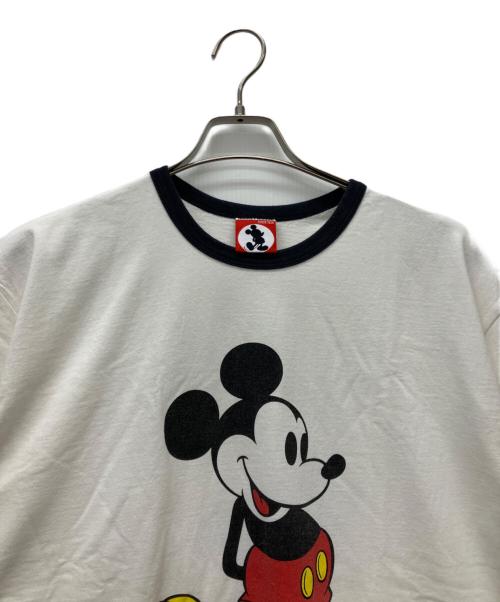 MICKEY MOUSE（ミッキーマウス）MICKEY MOUSE (ミッキーマウス) JOURNAL STANDARD (ジャーナルスタンダード) 半袖Tシャツ ホワイト×ブラック サイズ:Sの古着・服飾アイテム