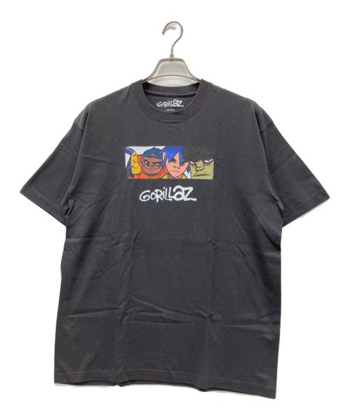 GORILLAZ（ゴリラズ）GORILLAZ (ゴリラズ) bonjour records (ボンジュールレコード) 半袖Tシャツ チャコールグレー サイズ:XLの古着・服飾アイテム