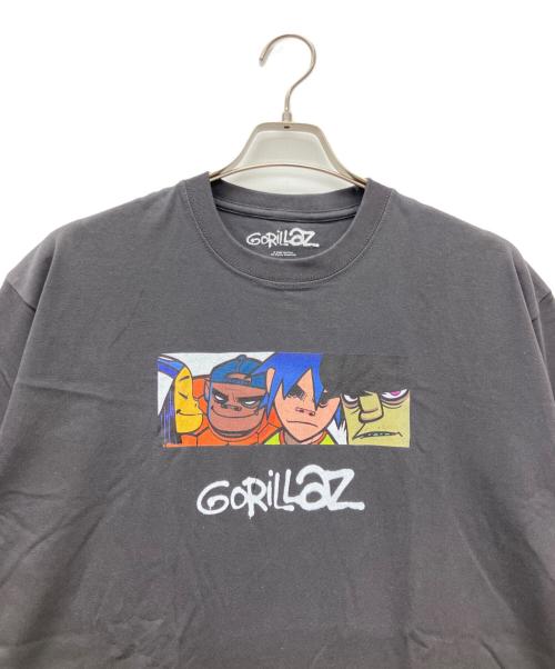 GORILLAZ（ゴリラズ）GORILLAZ (ゴリラズ) bonjour records (ボンジュールレコード) 半袖Tシャツ チャコールグレー サイズ:XLの古着・服飾アイテム