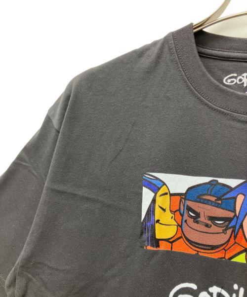 GORILLAZ（ゴリラズ）GORILLAZ (ゴリラズ) bonjour records (ボンジュールレコード) 半袖Tシャツ チャコールグレー サイズ:XLの古着・服飾アイテム