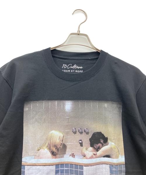10 CULTURE（テンカルチャー）10 CULTURE (テンカルチャー) Adam et Rope (アダム エ ロペ) 半袖Tシャツ ブラック サイズ:Lの古着・服飾アイテム