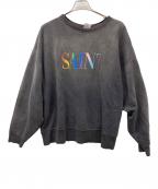 SAINT MICHAELセントマイケル）の古着「24AW RAINBOW SNT CREW SWT」｜グレー
