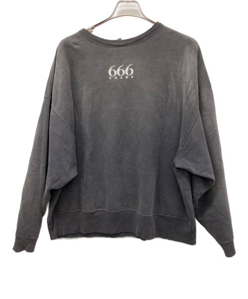 SAINT MICHAEL（セントマイケル）SAINT MICHAEL (セントマイケル) 24AW RAINBOW SNT CREW SWT グレー サイズ:XLの古着・服飾アイテム