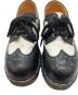 中古・古着 Dr.Martens (ドクターマーチン) ウィングチップシューズ ブラック×ホワイト サイズ:24：6000円