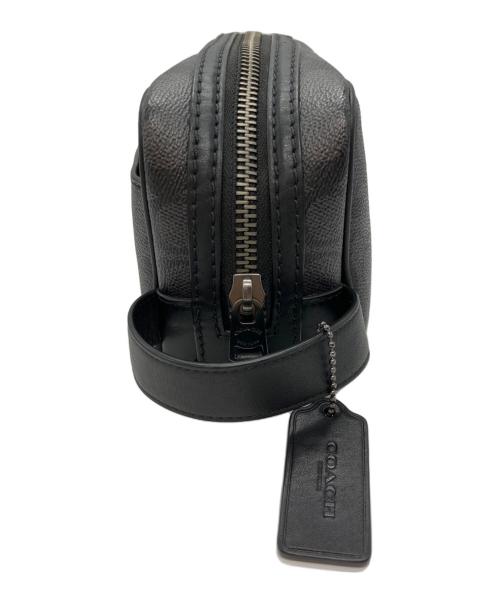 COACH（コーチ）COACH (コーチ) スモール トラベル キット・シグネチャー キャンバス ブラックの古着・服飾アイテム