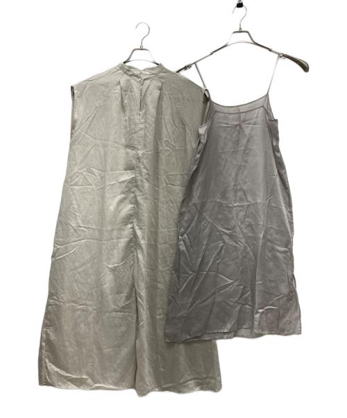 ticca（ティッカ）ticca (ティッカ) ノースリーブ・キャミソールワンピース グレー サイズ:Fの古着・服飾アイテム