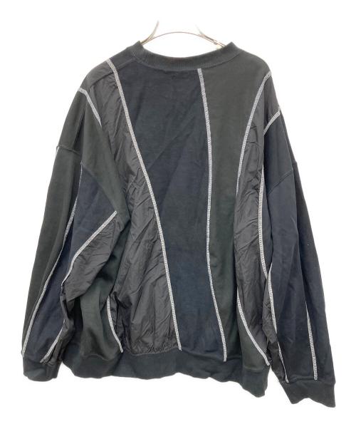 MAISON SPECIAL（メゾンスペシャル）MAISON SPECIAL (メゾンスペシャル) ナイロン切替スウェット ブラック サイズ:02の古着・服飾アイテム