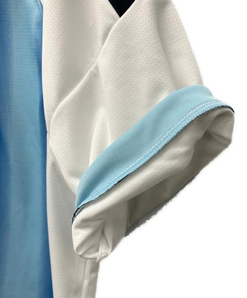 adidas（アディダス）adidas (アディダス) ゲームシャツ ブルー×ホワイト サイズ:２XL 未使用品の古着・服飾アイテム