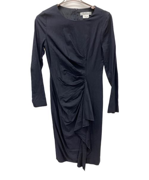 MaxMara（マックスマーラ）MaxMara (マックスマーラ) 長袖ワンピース ネイビー サイズ:SIZE42の古着・服飾アイテム