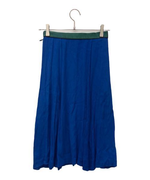 TOGA PULLA（トーガ プルラ）TOGA PULLA (トーガ プルラ) 15SS Embroidery Georgette Skirt ブルー サイズ:36の古着・服飾アイテム