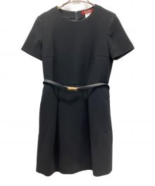 MaxMara（マックスマーラ）の古着「半袖ワンピース」｜ブラック
