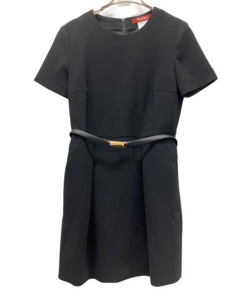 MaxMara（マックスマーラ）MaxMara (マックスマーラ) 半袖ワンピース ブラック サイズ:40の古着・服飾アイテム