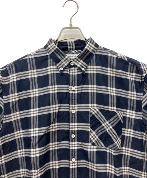 nonnative（ノンネイティブ）nonnative (ノンネイティブ) 半袖シャツ ブルー×ホワイト サイズ:2の古着・服飾アイテム