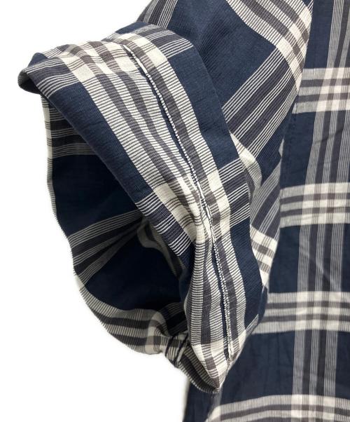 nonnative（ノンネイティブ）nonnative (ノンネイティブ) 半袖シャツ ブルー×ホワイト サイズ:2の古着・服飾アイテム