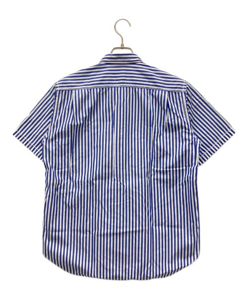 COMME des GARCONS HOMME（コムデギャルソン オム）COMME des GARCONS HOMME (コムデギャルソン オム) 半袖シャツ ブルー×ホワイト サイズ:Ｓの古着・服飾アイテム