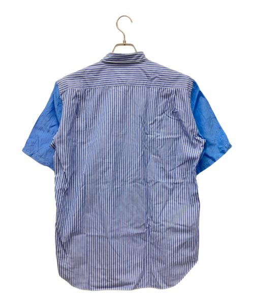 COMME des GARCONS HOMME（コムデギャルソン オム）COMME des GARCONS HOMME (コムデギャルソン オム) 半袖シャツ ブルー×ホワイト×レッド サイズ:Ｍの古着・服飾アイテム