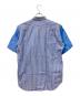 COMME des GARCONS HOMME (コムデギャルソン オム) 半袖シャツ ブルー×ホワイト×レッド サイズ:Ｍ：7000円