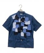 COMME des GARCONS HOMMEコムデギャルソン オム）の古着「半袖シャツ」｜ネイビー